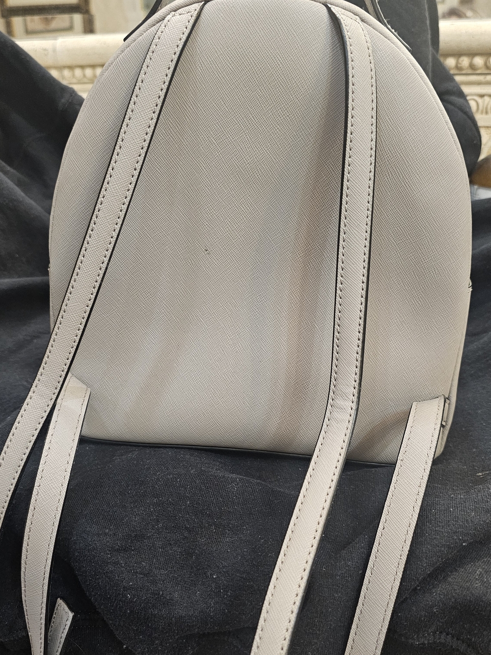 kate spade Grey Owl Appliqué Mini Backpack with Feather Accents - Picture 3 of 6